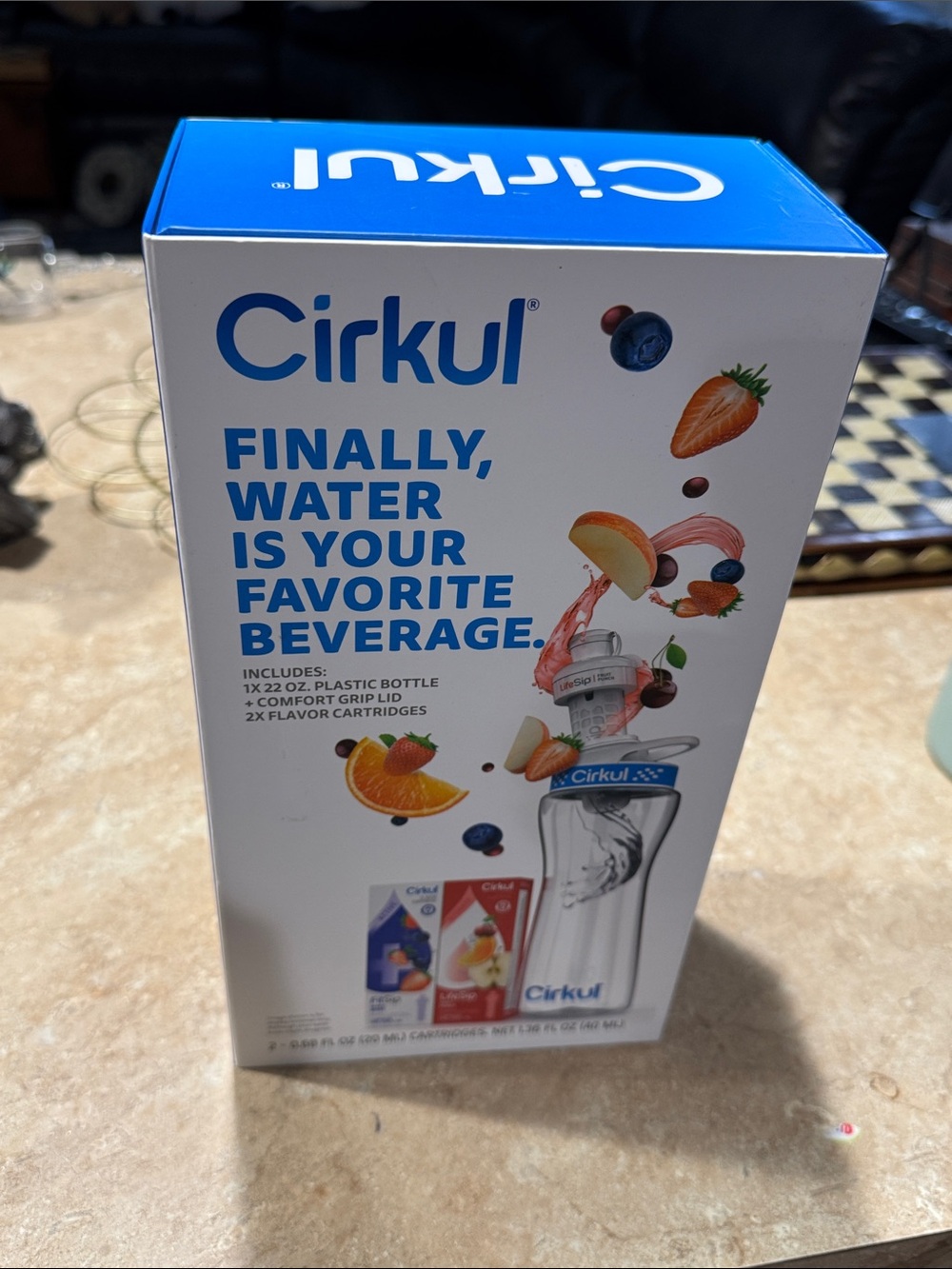 Cirkul Flavoring Water Bottle Set - Blue/White